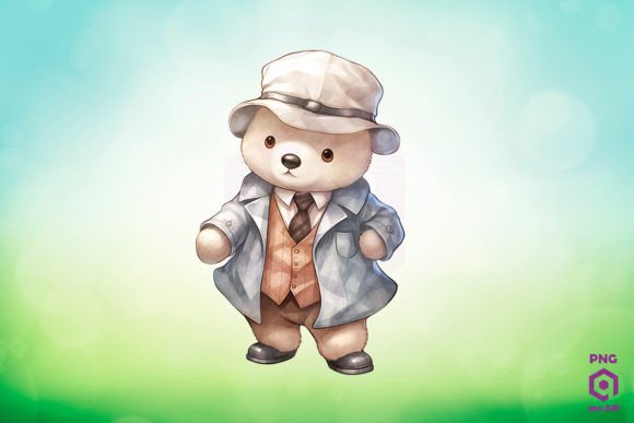 Download Detective Polar Bear Clipart PNG - Png Collection
