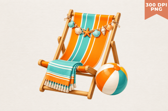 Download Vintage Beach Chair Clipart PNG,Beach - Png Collection