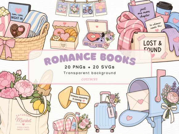 Download Romance Book Lovers, Bookish Clipart PNG - Png Collection