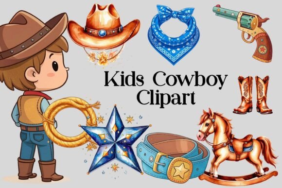 Download Kids Cowboy Clipart | Western Theme PNG - Png Collection