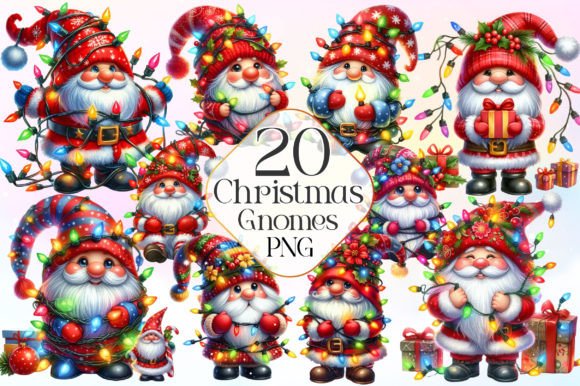 Download Gnome Christmas Lights Clipart PNG - Png Collection