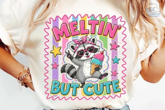 Download Meltin but Cute Raccoon Summer PNG - Png Collection