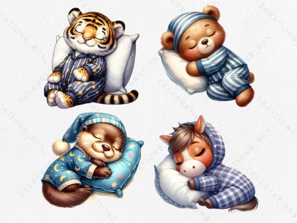 Download Watercolor House Otter Bear Tiger PNG - Png Collection