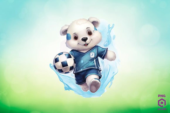Download Football Player Polar Bear Clipart PNG - Png Collection