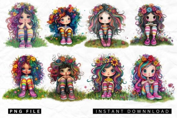 Download Quirky Girl PNG Clipart Sublimation - Png Collection