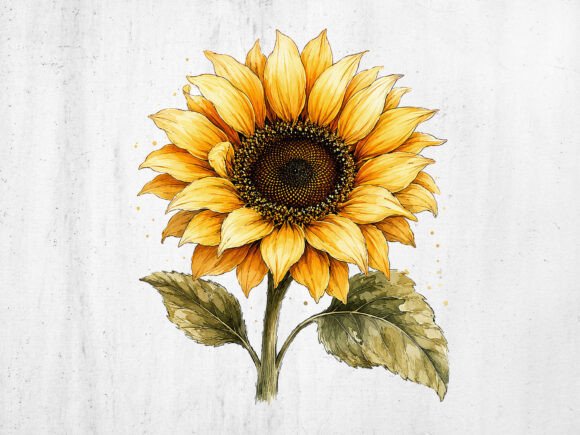 Download Sunflower PNG Digital Clipart Download - Png Collection