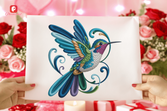 Download Elegant Bird Floral Hummingbird PNG - Png Collection