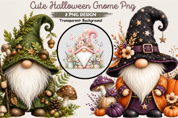 Download Cute Halloween Gnome Png,adorable Gnome - Png Collection