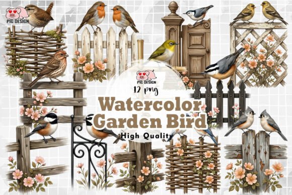 Download Watercolor Garden Bird PNG - Png Collection