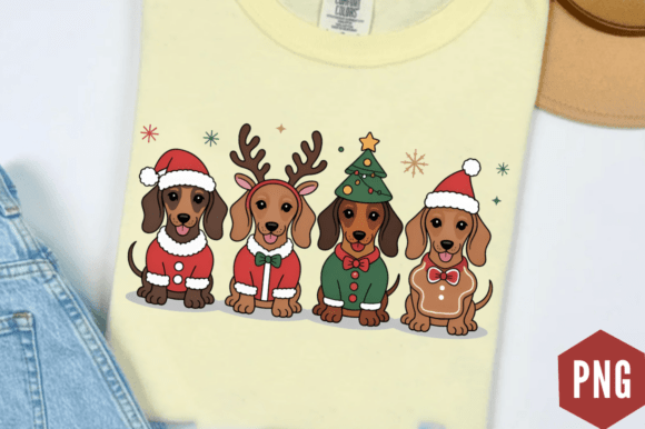 Download Christmas Dachshund PNG Holiday Dog Subl - Png Collection