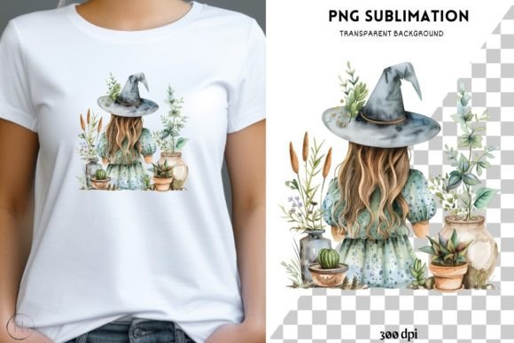 Download Gardening Witch PNG, Digital Prints - Png Collection