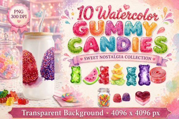 Download Classic Gummy Candies Clipart PNG - Png Collection