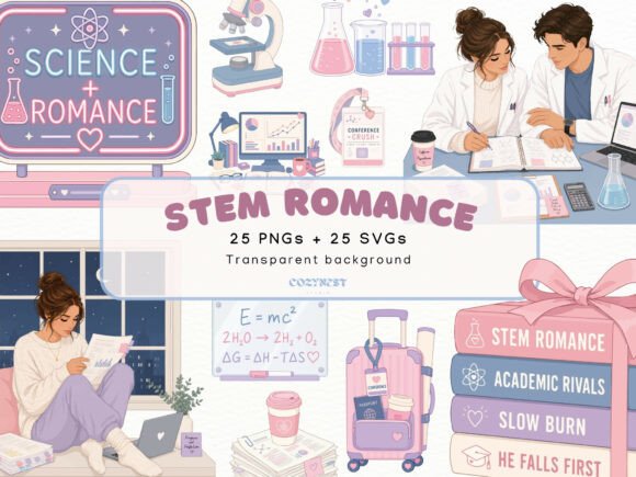 Download STEM Romance Cliparts, Book Lovers PNG - Png Collection