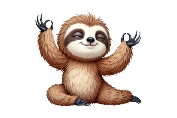 Download Sloth Illustration PNG Sublimation - Png Collection