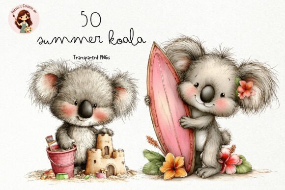 Download Summer Beach Koala PNG Clipart - Png Collection
