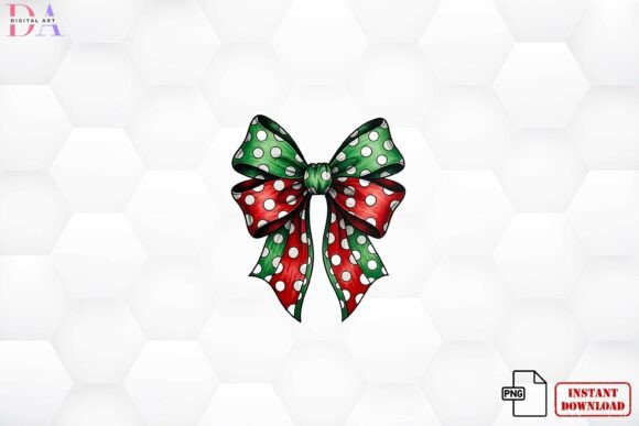 Download Polka Dot Christmas Bow PNG - Png Collection