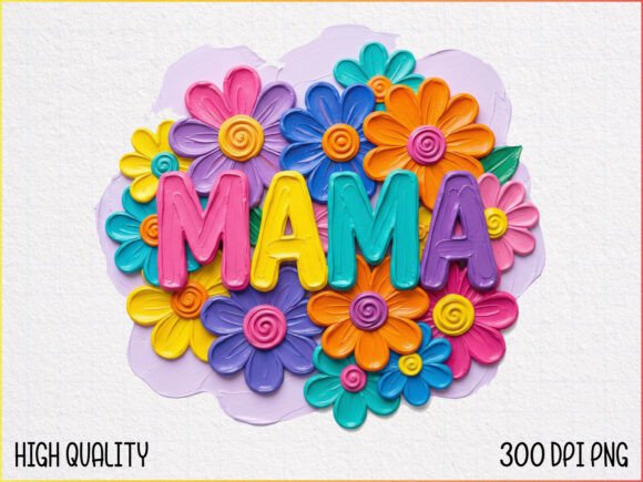 Download Colorful Flower Mama PNG - Png Collection