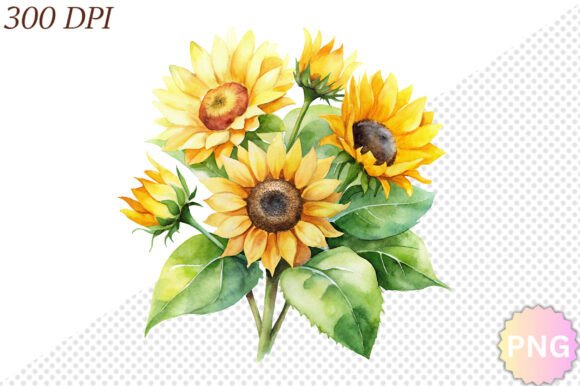 Download Watercolor Sunflower PNG Clipart - Png Collection