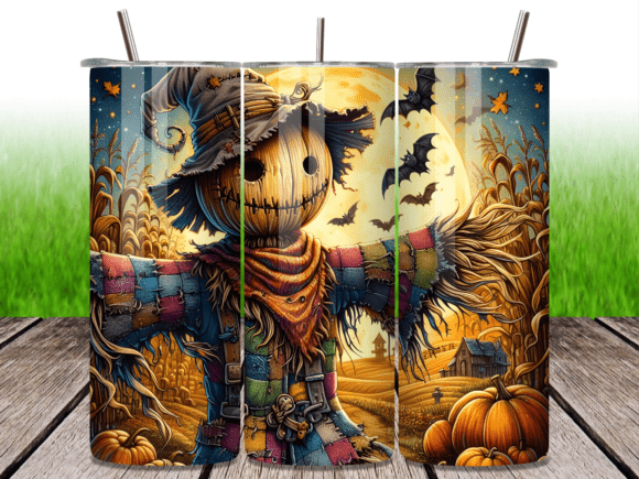 Download Scarecrow in Farm Halloween Tumbler Png - Png Collection