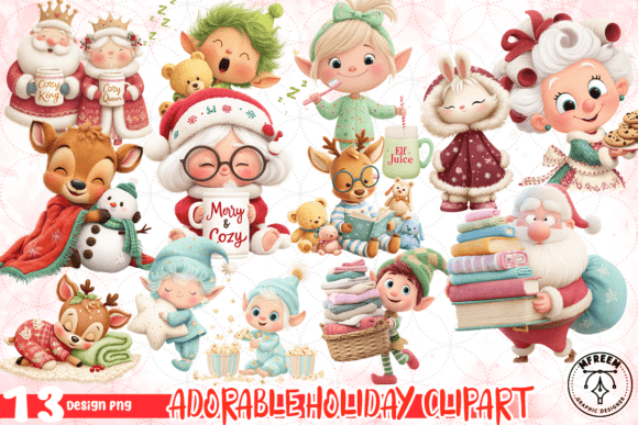 Download Adorable Holiday Clipart Bundle PNG - Png Collection