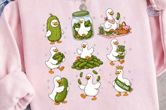 Download Cute Duck and Pickle PNG Clipart Bundle - Png Collection