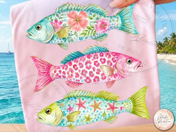 Download Preppy Summer Png Coastal Fish Png - Premium Resources
