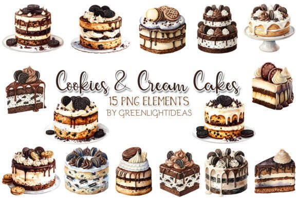 Download Cookies and Cream Cakes, Desserts PNG - Png Collection