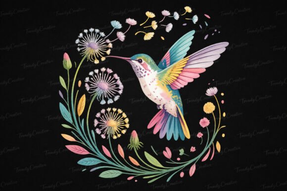 Download Hummingbird PNG Cute Dandelion Bird - Png Collection