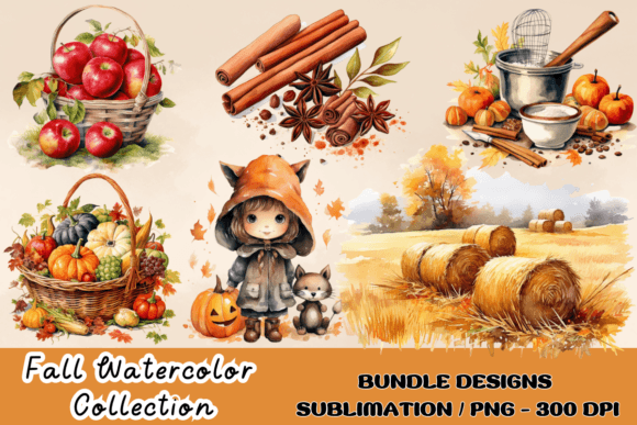 Download Watercolor Fall Decor Clipart Autumn PNG - Png Collection